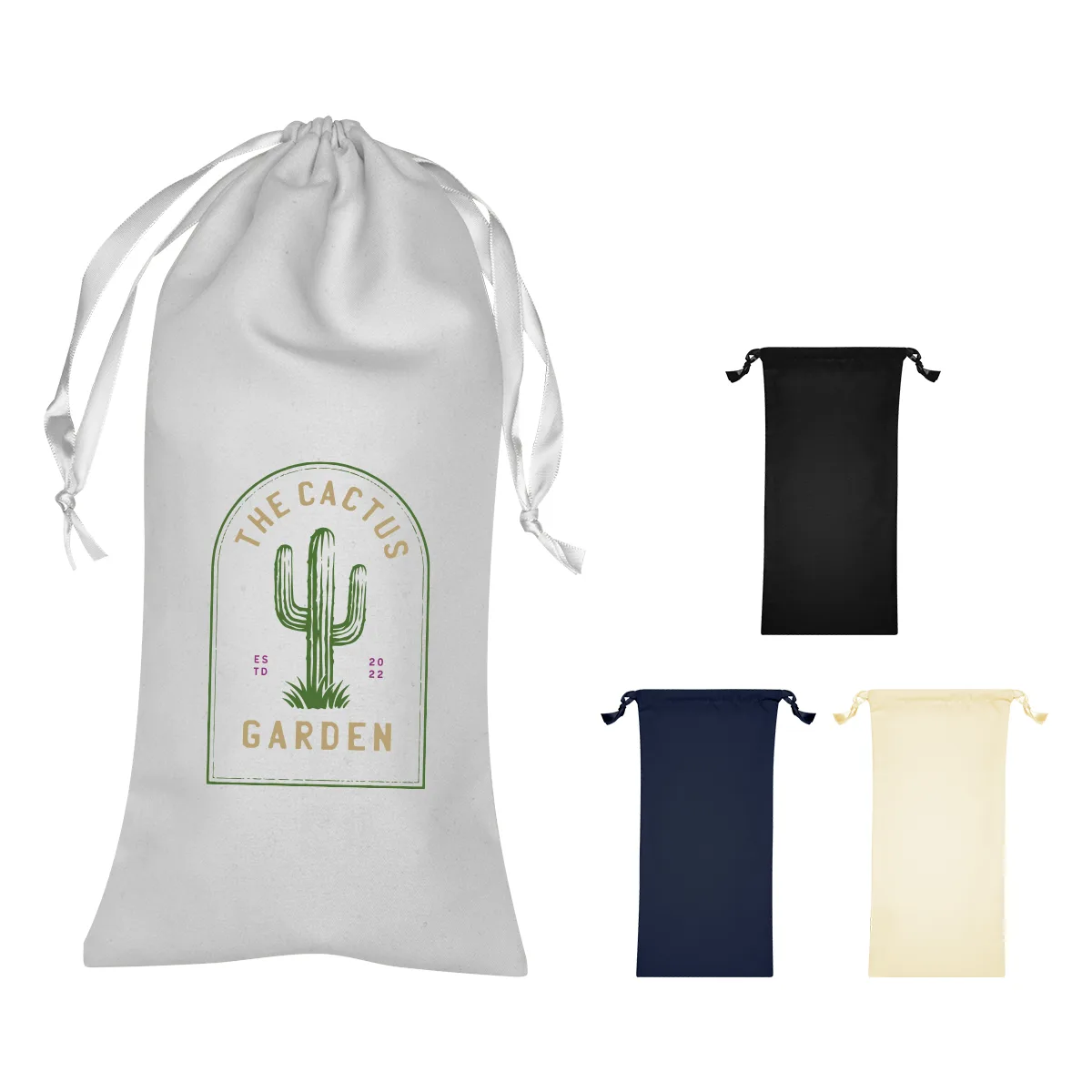 100% Polyester Pouch With Drawstring view 2
