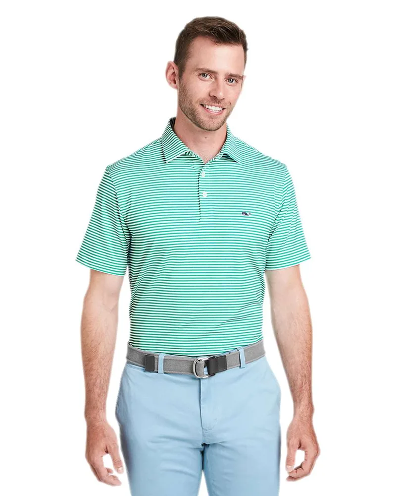 Vineyard Vines® Men's Heathered Winstead Sankaty Short Sleeve Polo Shirt