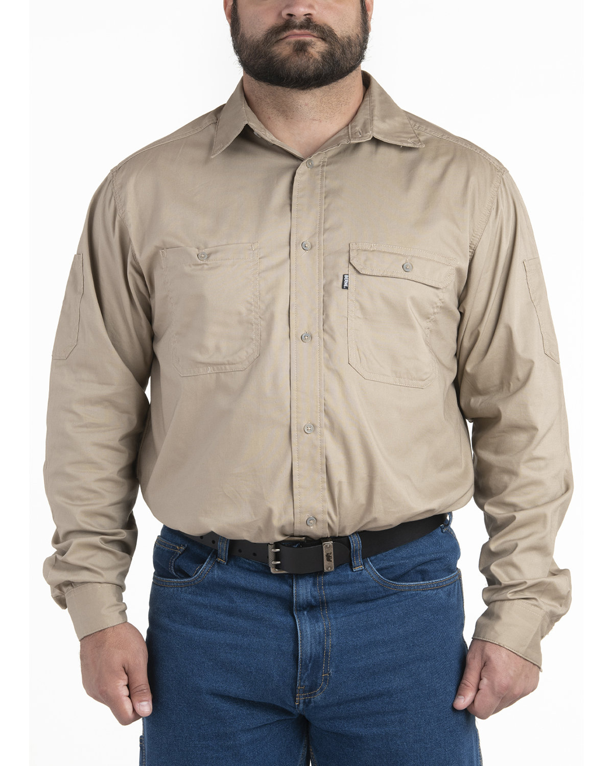 Berne Apparel Men's Utility Lightweight Canvas Woven Shirt