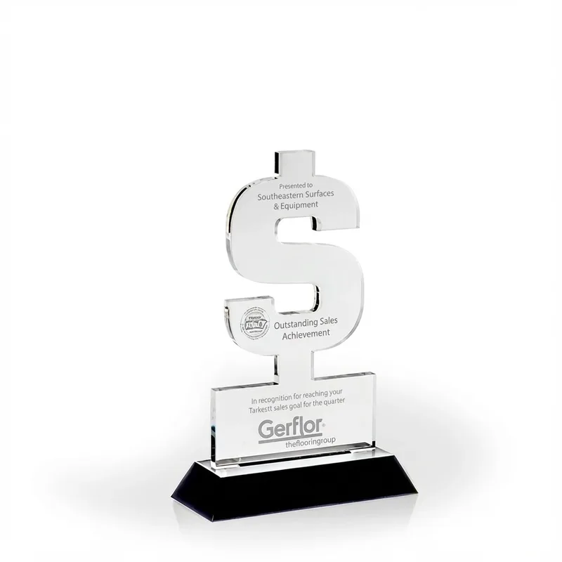 USA Coast-to-Coast Award with Black Wood Base