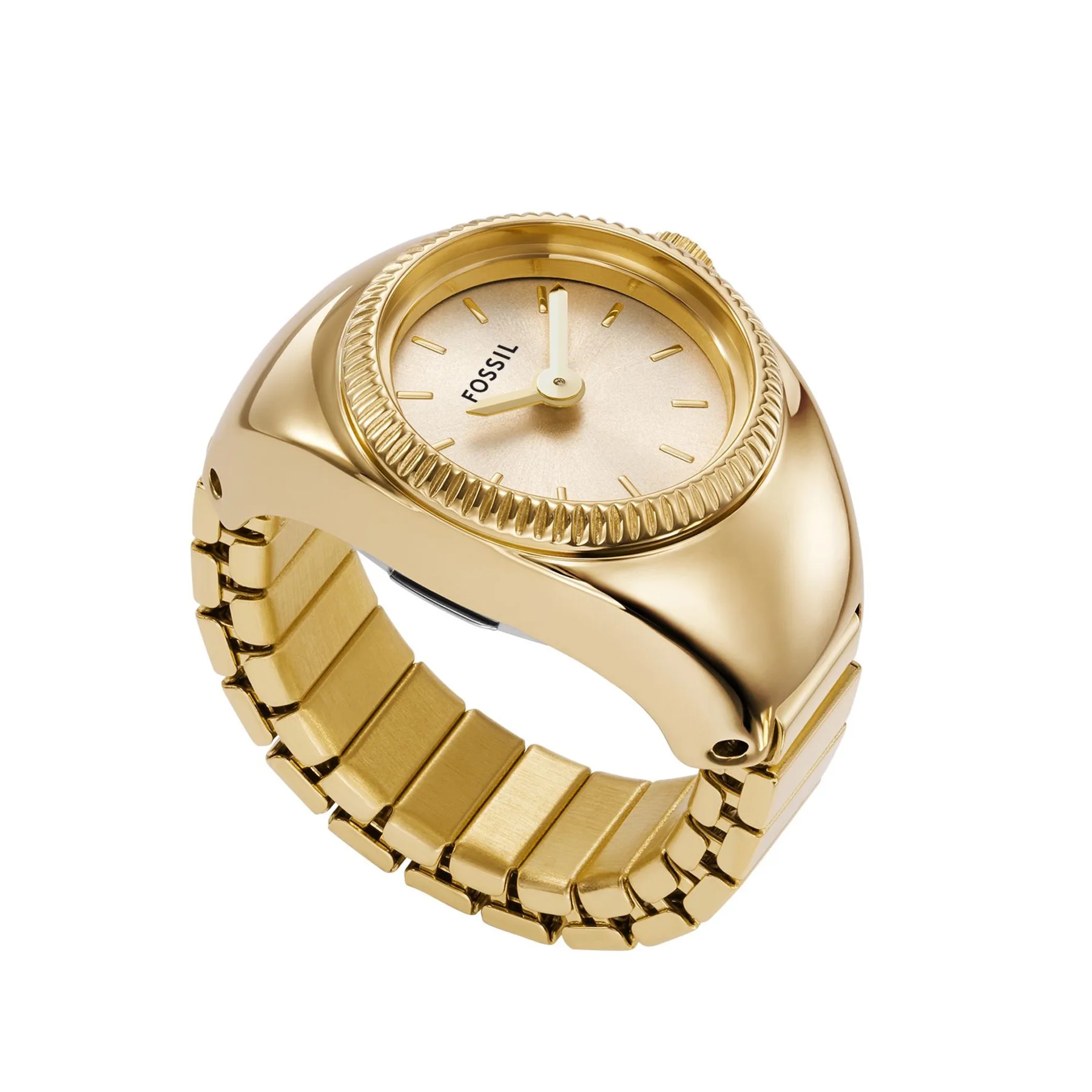 Fossil Women's Watch Ring Two-Hand Gold-Tone Stainless Steel Watch