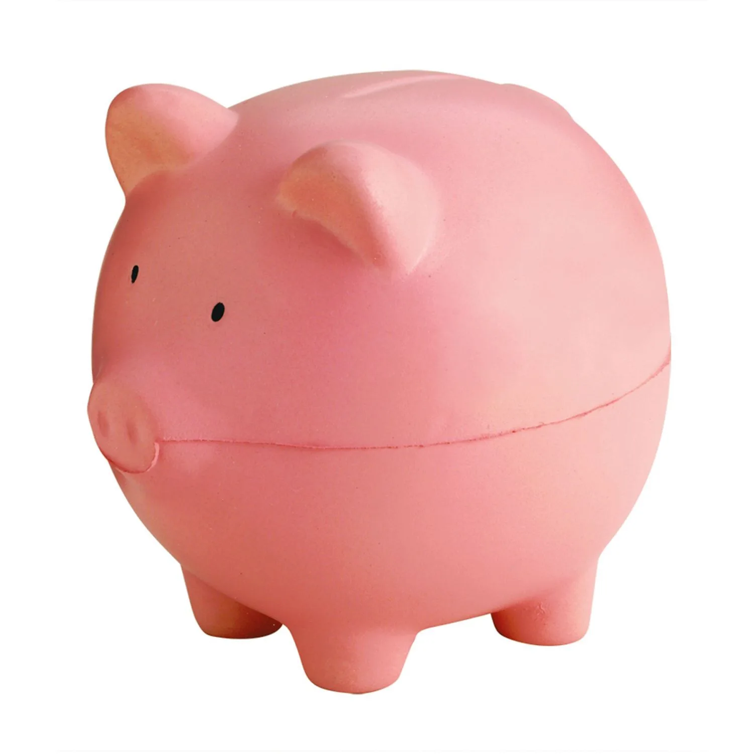 Pink Piggy Bank Stress Shape view 2