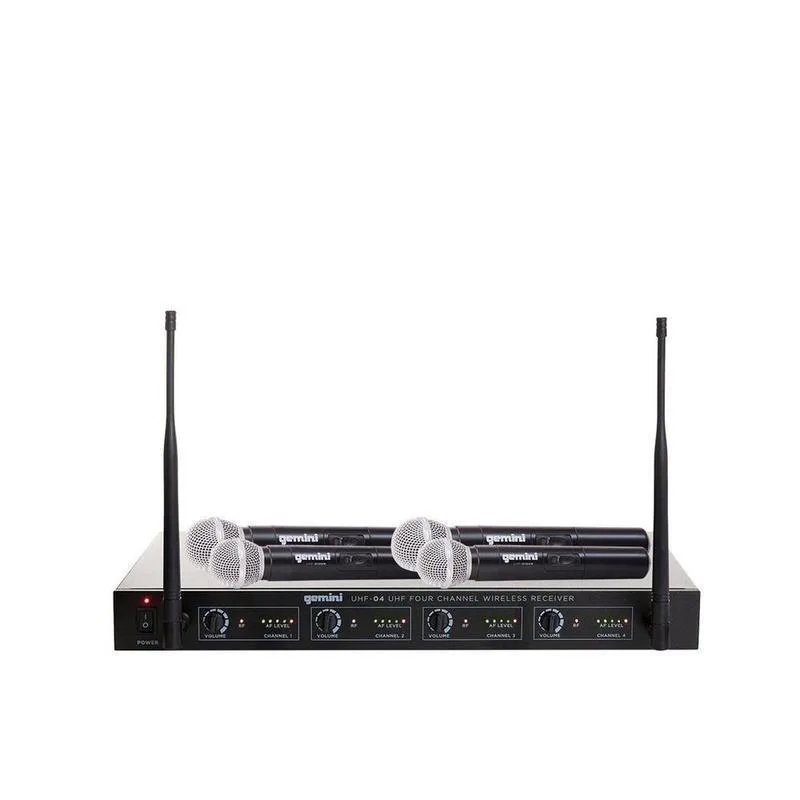 Gemini 4-Channel Wireless Handheld Microphone System