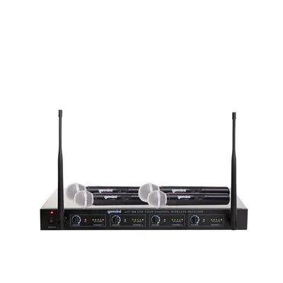Gemini 4-Channel Wireless Handheld Microphone System