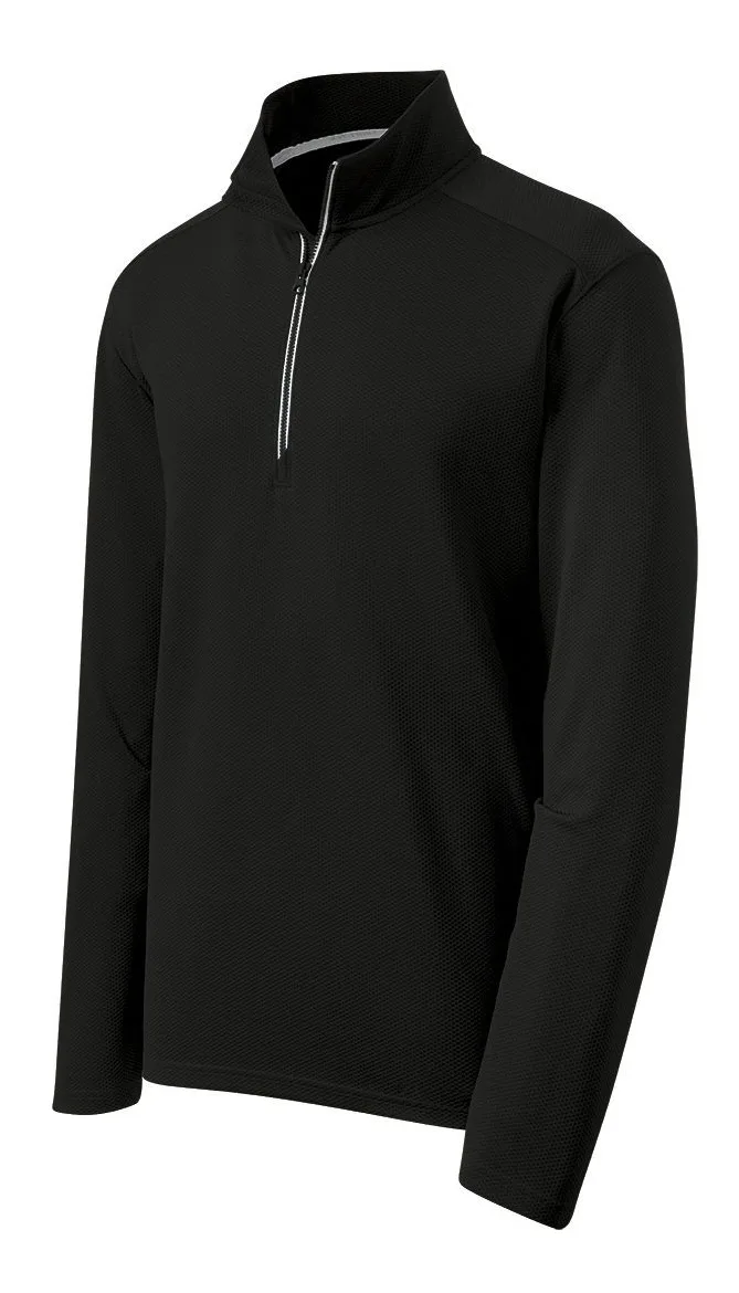 Sport-Tek® Sport-Wick® Textured 1/4-Zip Pullover. view 3
