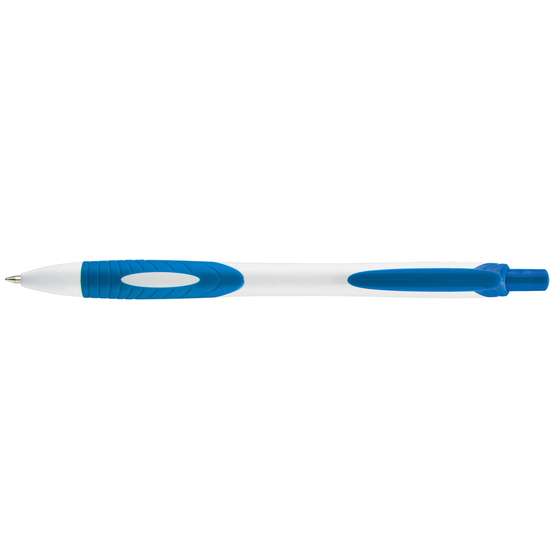 White/Blue Blank Front View