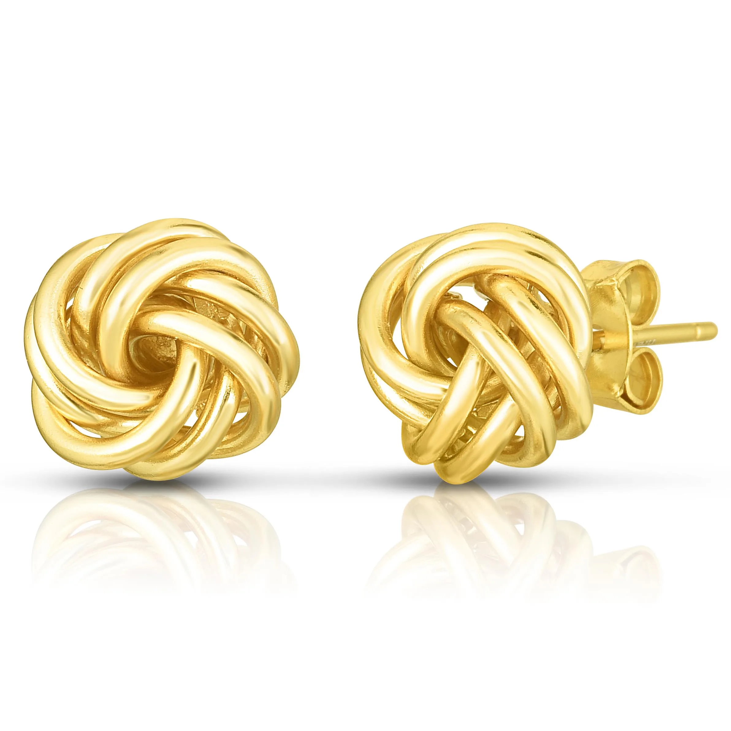 Jilco Inc Sterling Silver Earrings - Yellow Gold Overlay