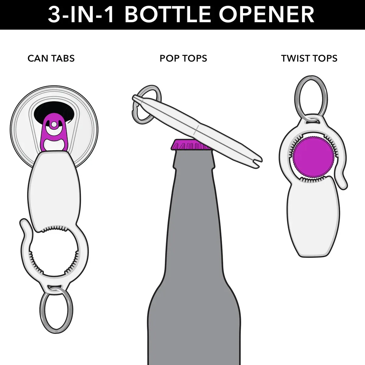 Triple Banger Bottle Opener view 5