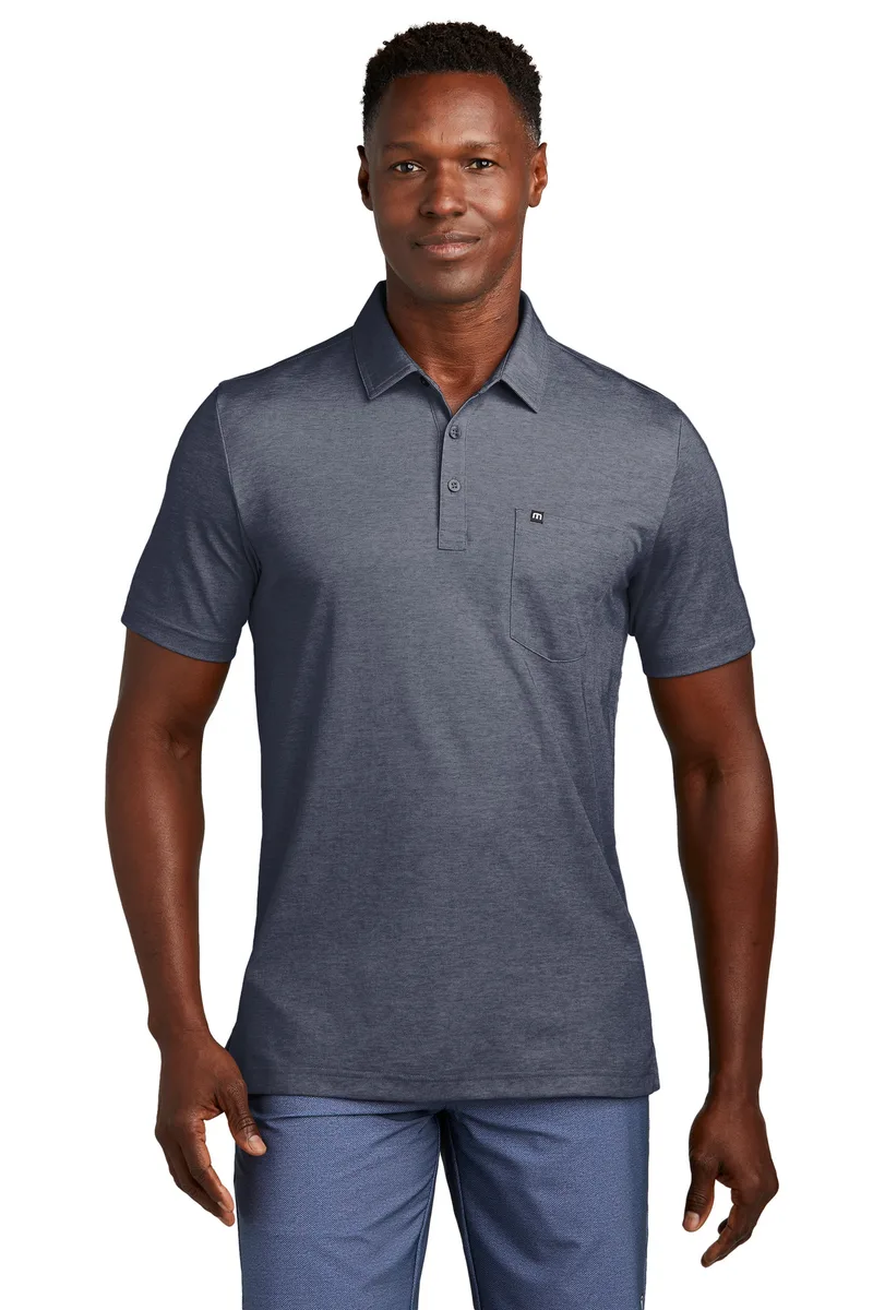 TravisMathew Oceanside Heather Pocket Polo view 2