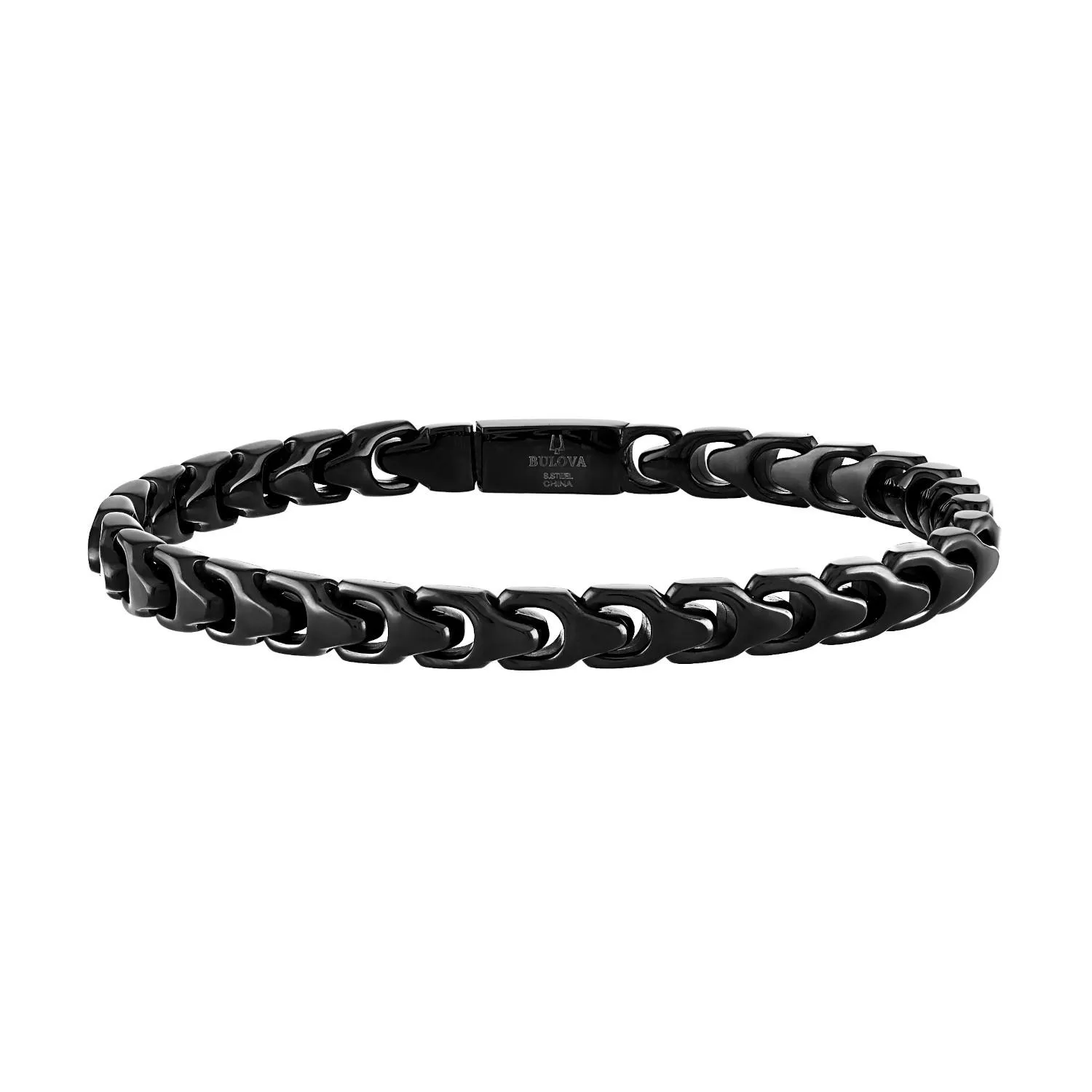 Bulova Jewelry Link™ 6MM Black Stainless Steel Bracelet - Large