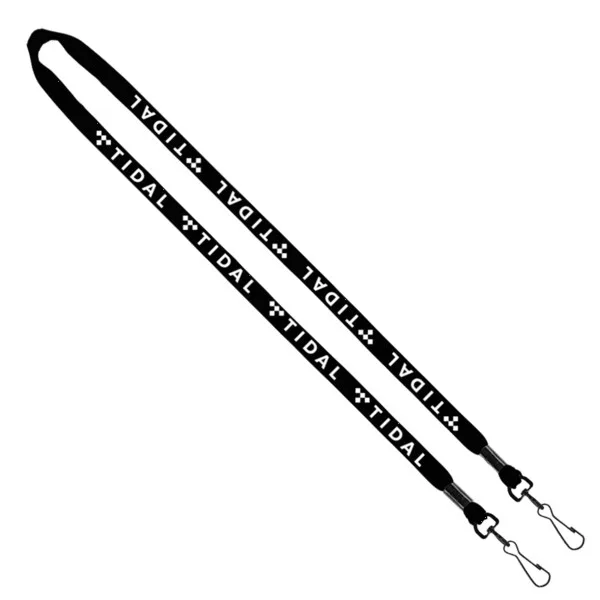 1/2" Cotton Double Swivel Hook Lanyard view 2