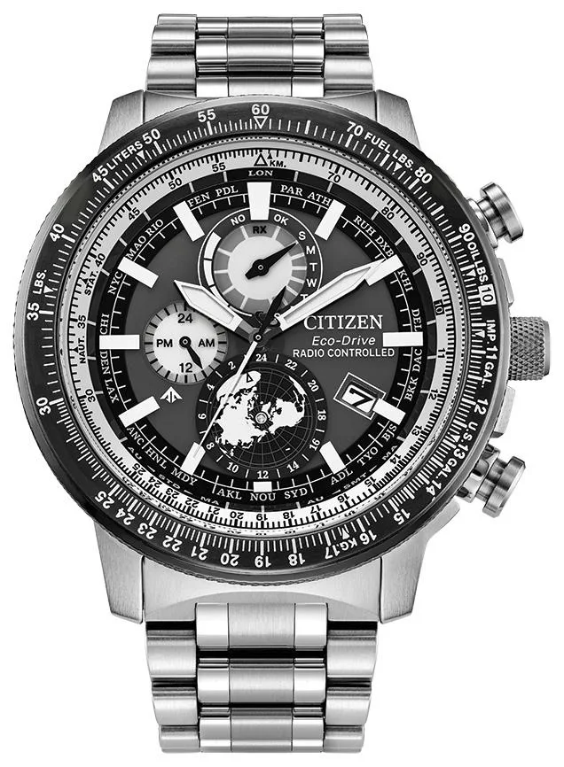 Citizen Watch Men's Promaster Air Northern Hemisphere Stainless Steel Bracelet Watch Gray Dial