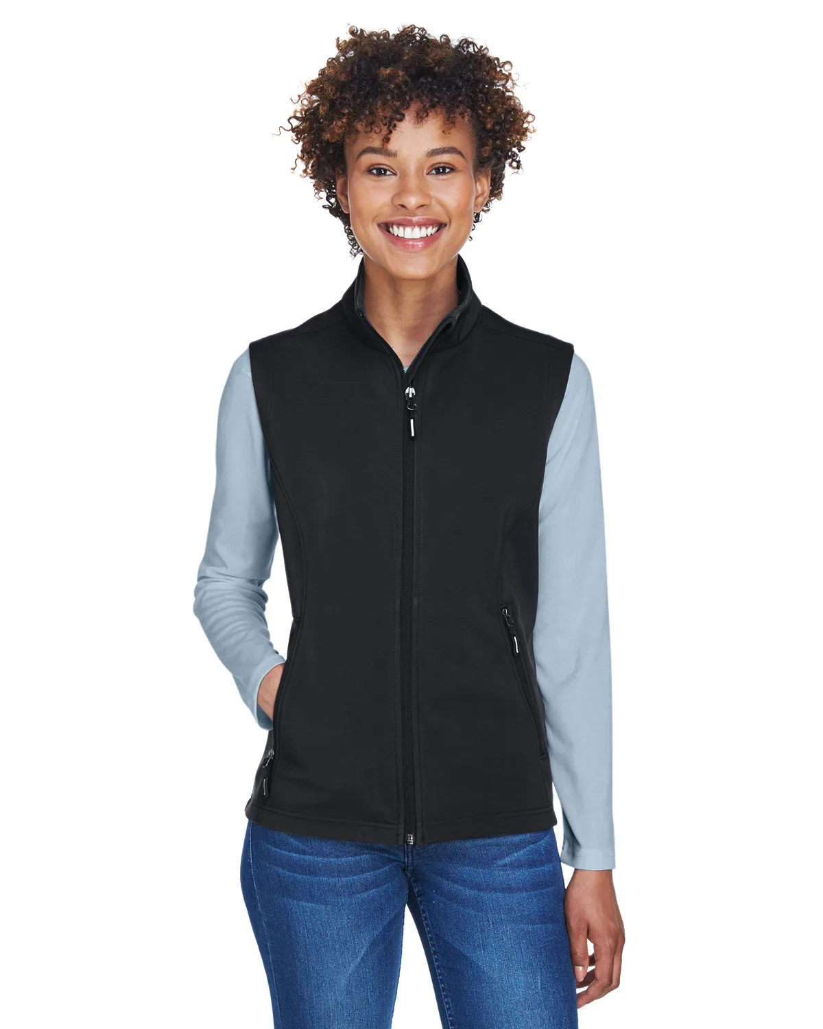 CORE365™ Women's Cruise Two-Layer Fleece Bonded Soft Shell Vest