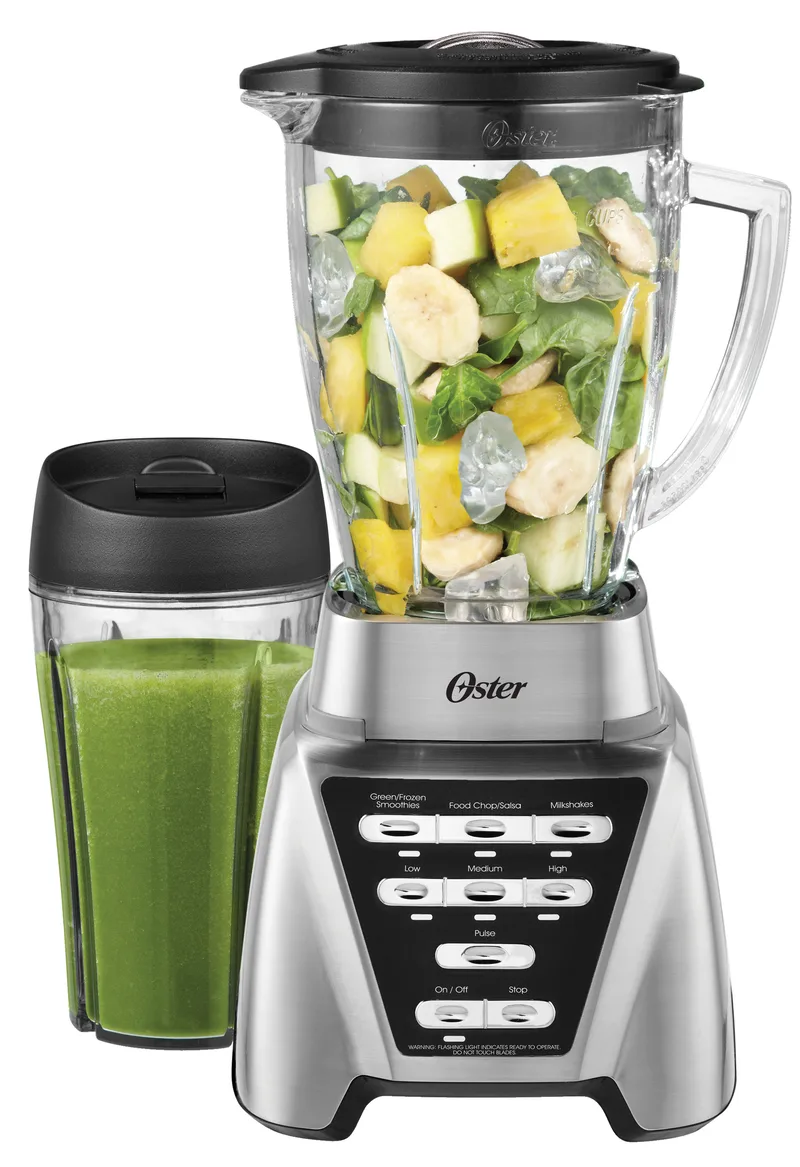 Oster® Oster Pro 1200 Blender With 3 Pre-Programmed Settings And Blend-N-Go™ Cup, Brushed Nickel