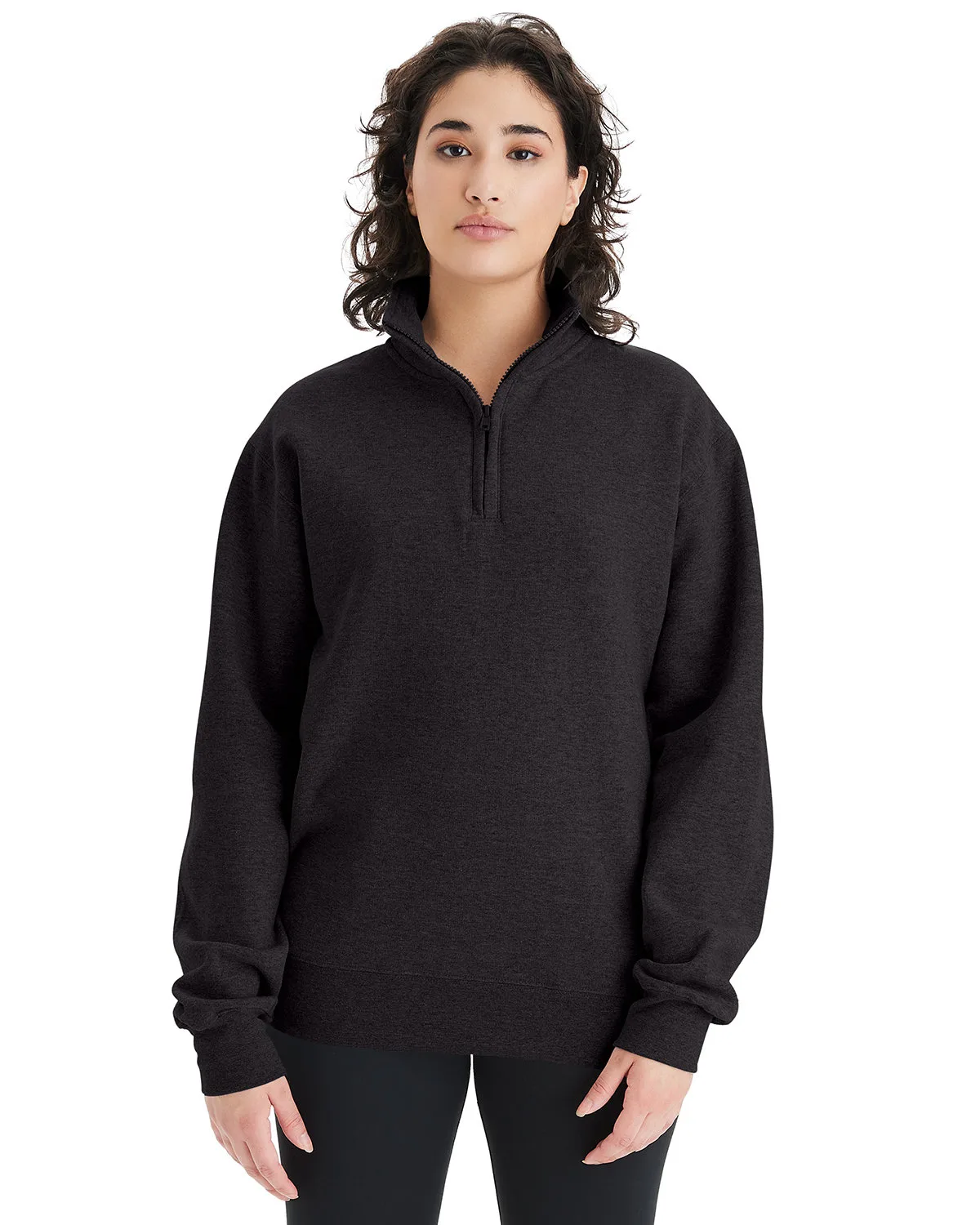 Champion® Unisex Powerblend Quarter-Zip Pullover
