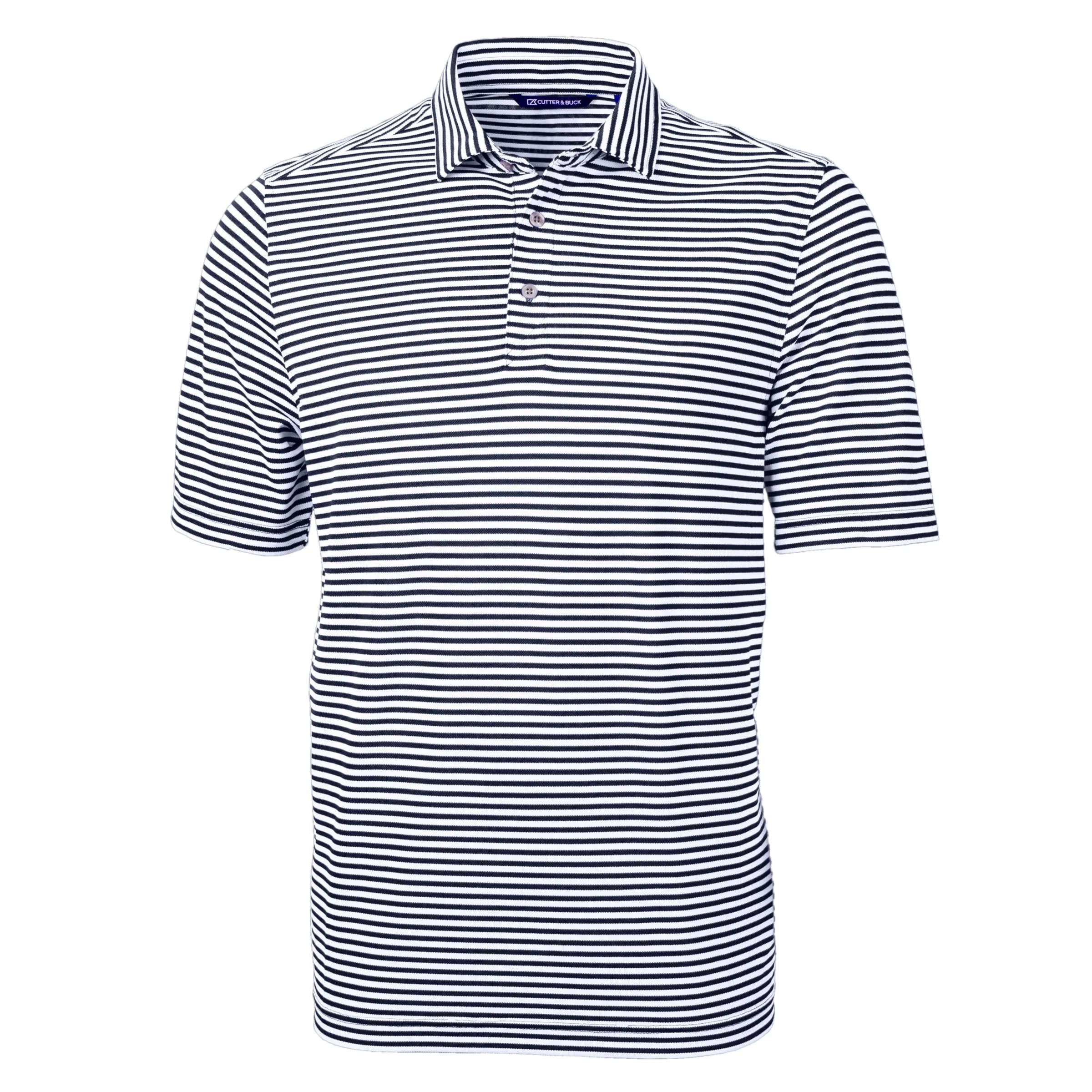 Cutter & Buck Virtue Eco Pique Stripe Recycled Mens Big and Tall Polo view 5