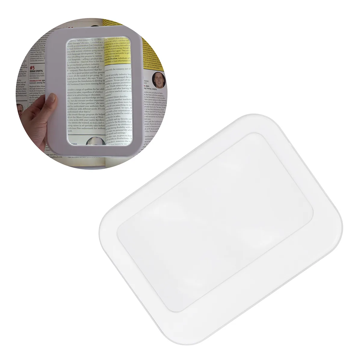 Best Buddy Tools ® 3X Full-Page LED Lighted Magnifier view 2