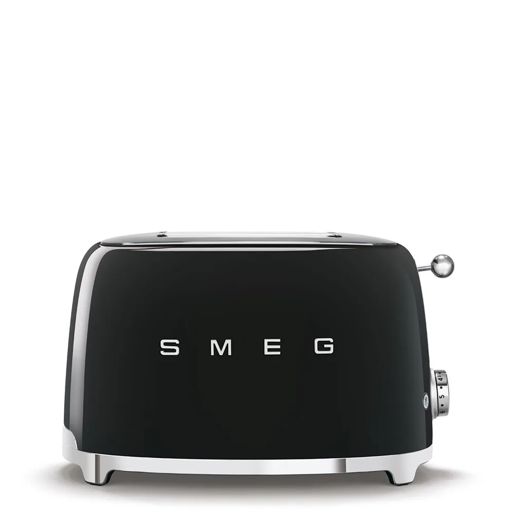 SMEG 2-Slice Toaster - Black Glossy