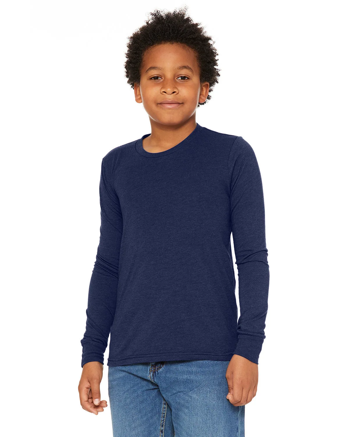 BELLA+CANVAS Youth Triblend Long-Sleeve T-Shirt view 4