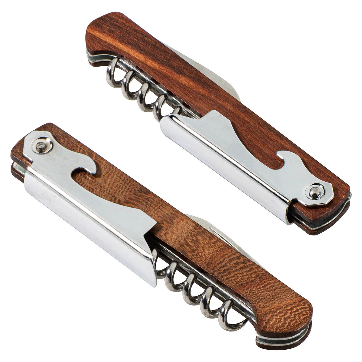 Waiter's 3-in-1 Bottle Opener with Wooden Handle view 2
