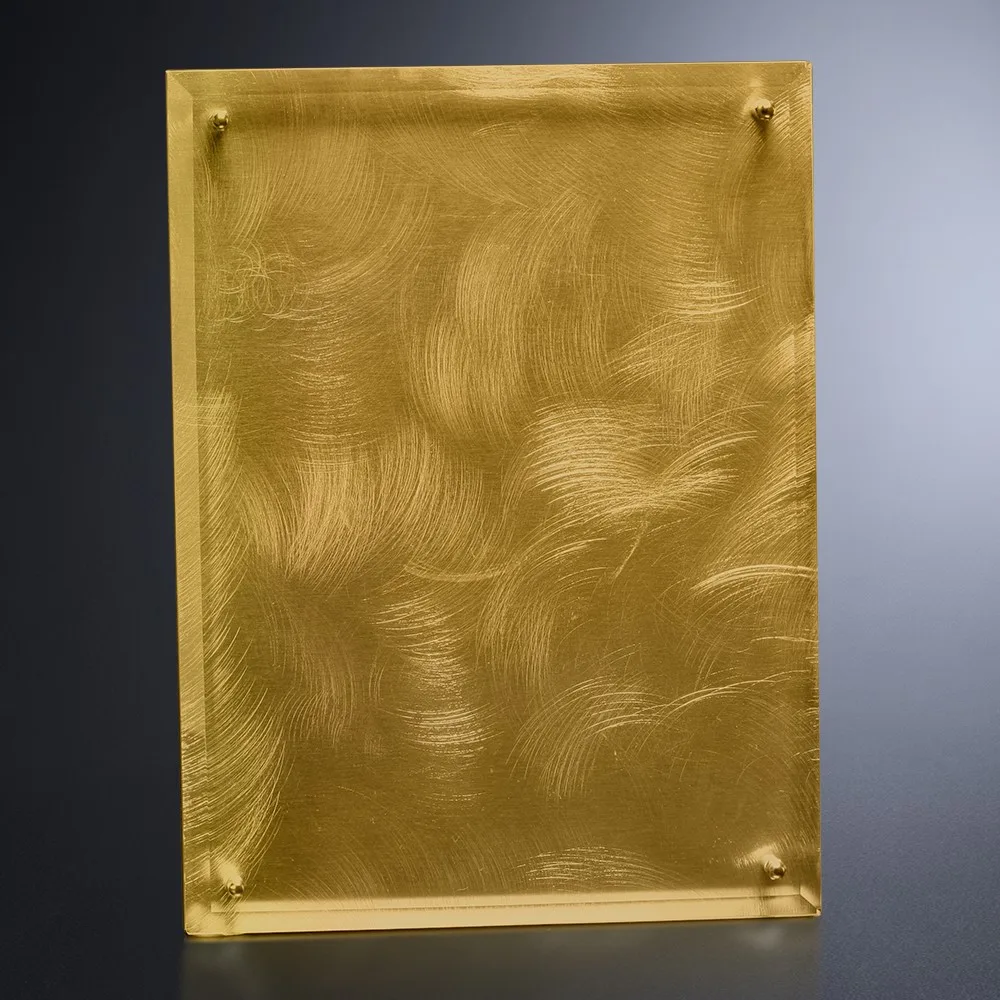 Gold Alloy Plaque 7" x 9" view 3