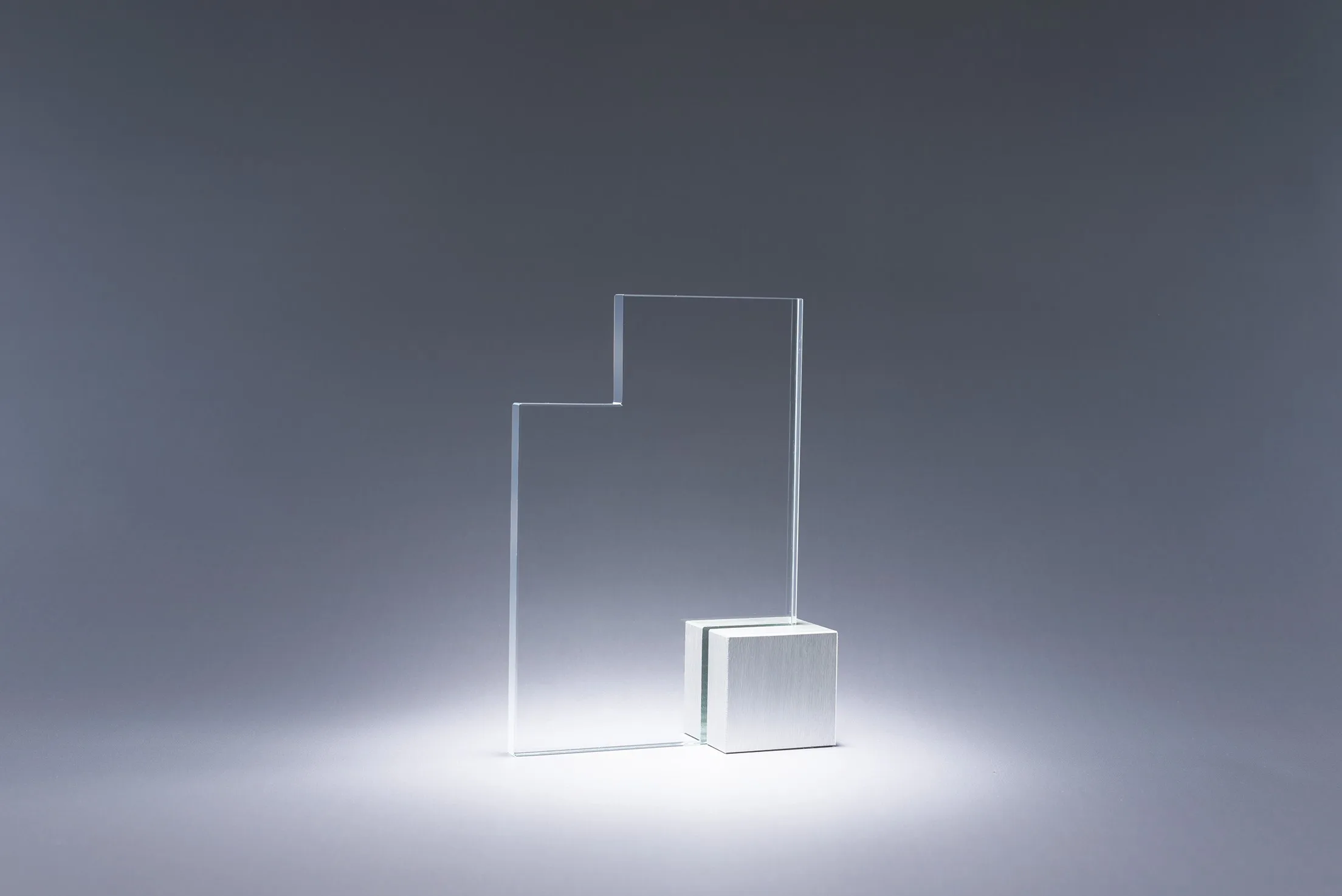 8.5" Quad Crystal Award view 2