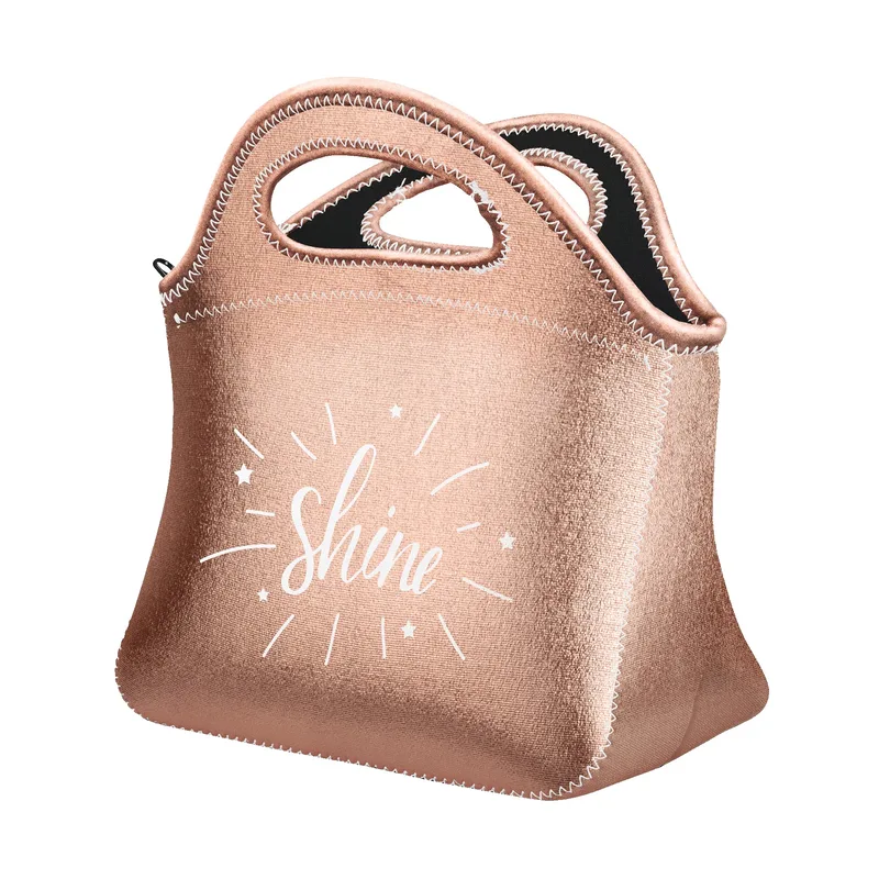 Klutch Metallic Neoprene Lunch Bag view 4