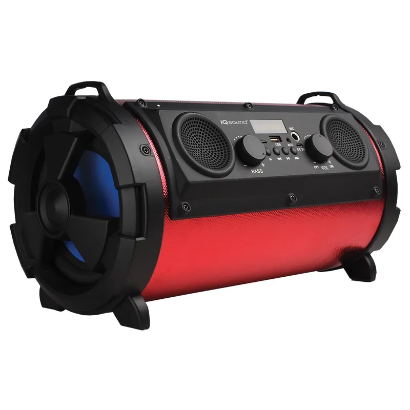 Supersonic 5" Wireless Bluetooth Bazooka Speaker Red