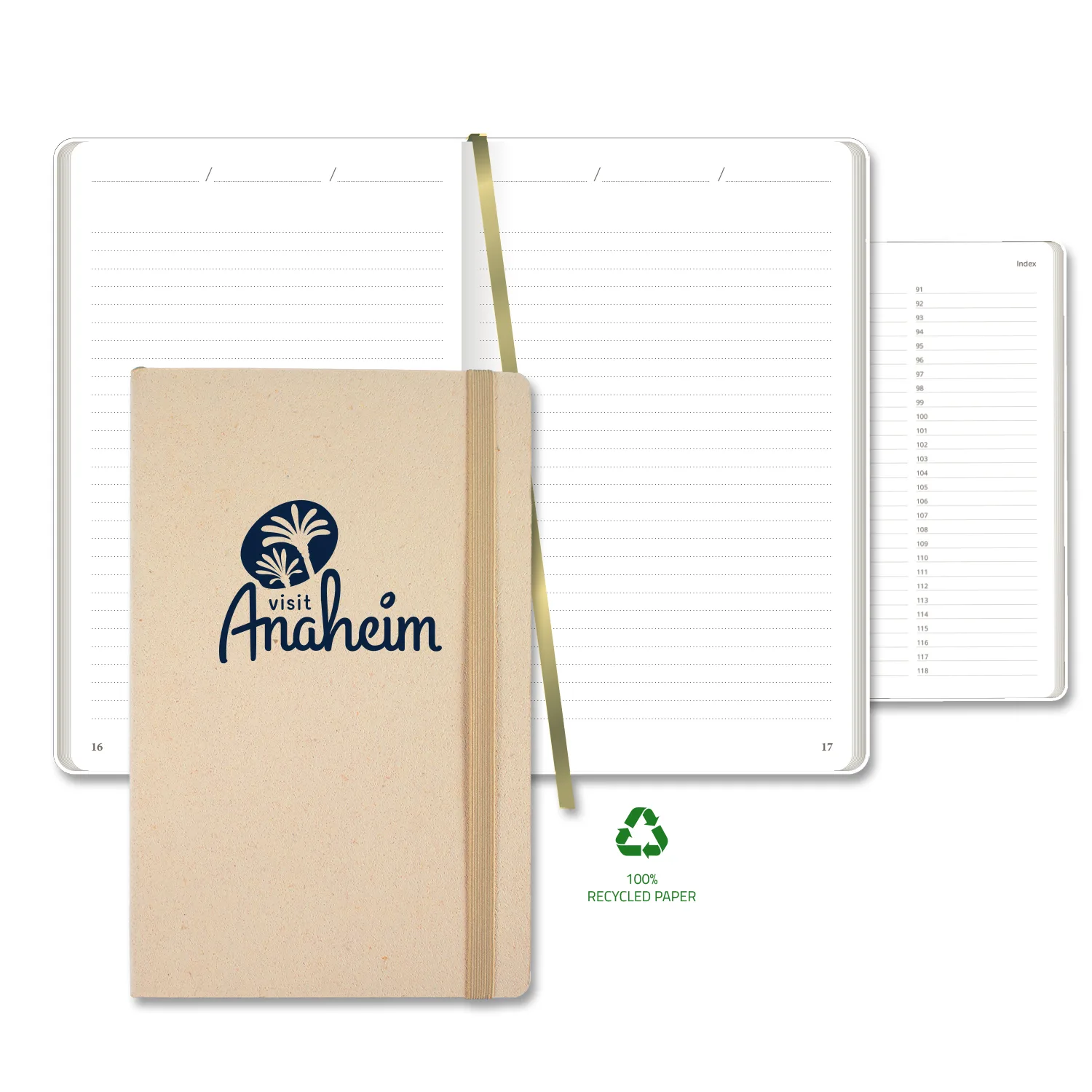 Castelli Carapace Medio Lined Recycled White Page Journal view 7