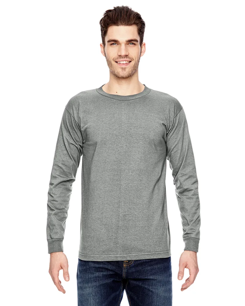 BAYSIDE Unisex USA Made Heavyweight Long-Sleeve T-Shirt view 5