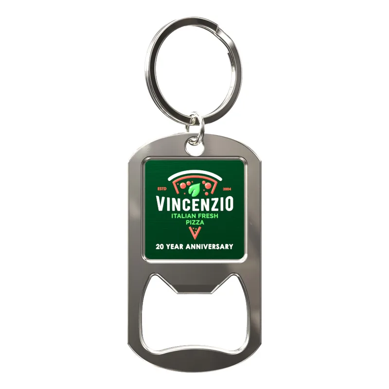 Vibraprint® Bottle Opener Key Tag w/ Split Ring