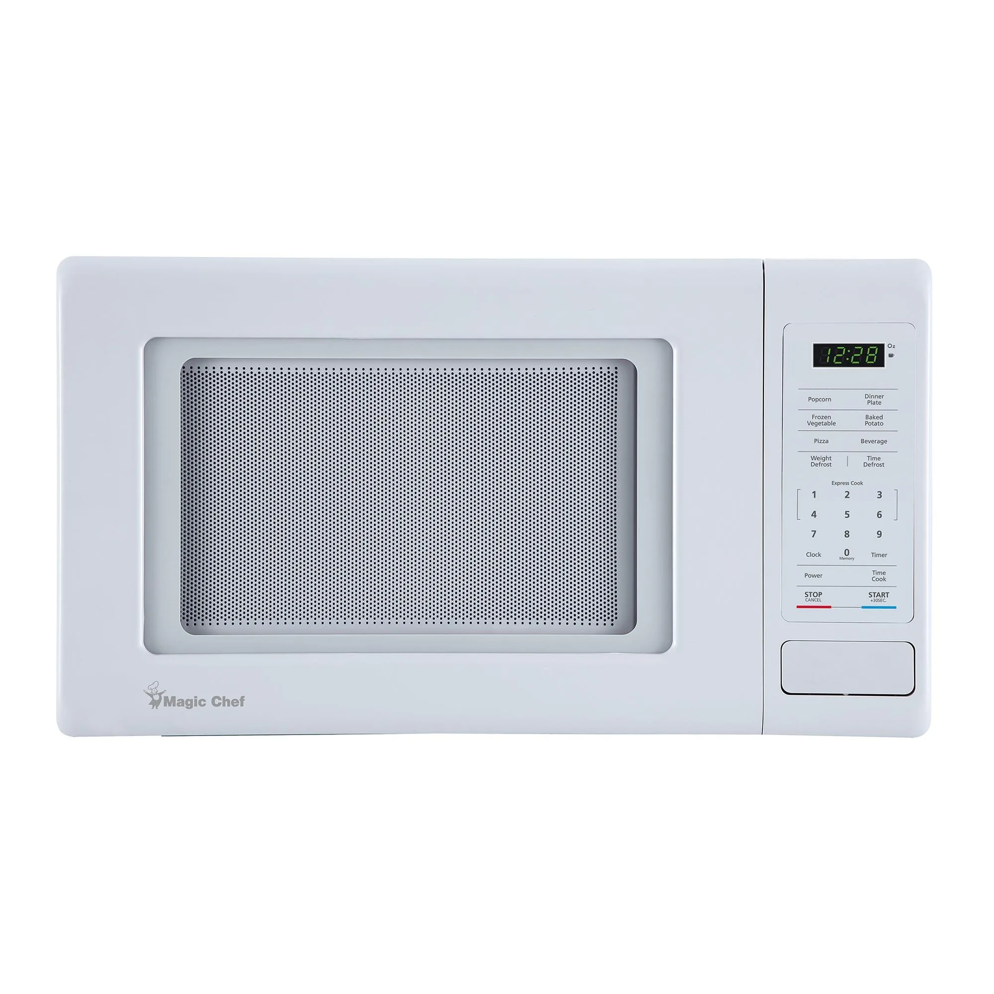 Magic Chef 0.9 Cu. Ft. 900 Watt Microwave Digital Touch - White