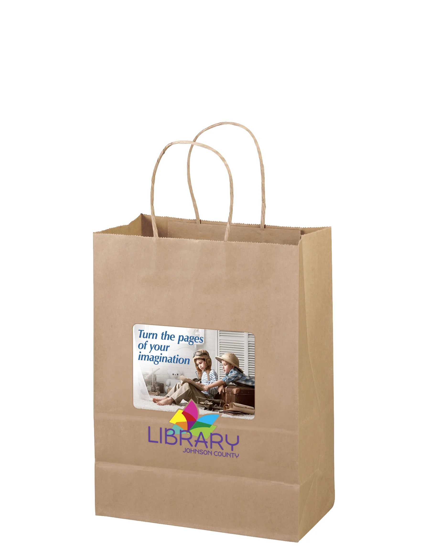 Eco Jenny - Kraft-Brown Shopper - ColorVista (10" x 5" x 13")