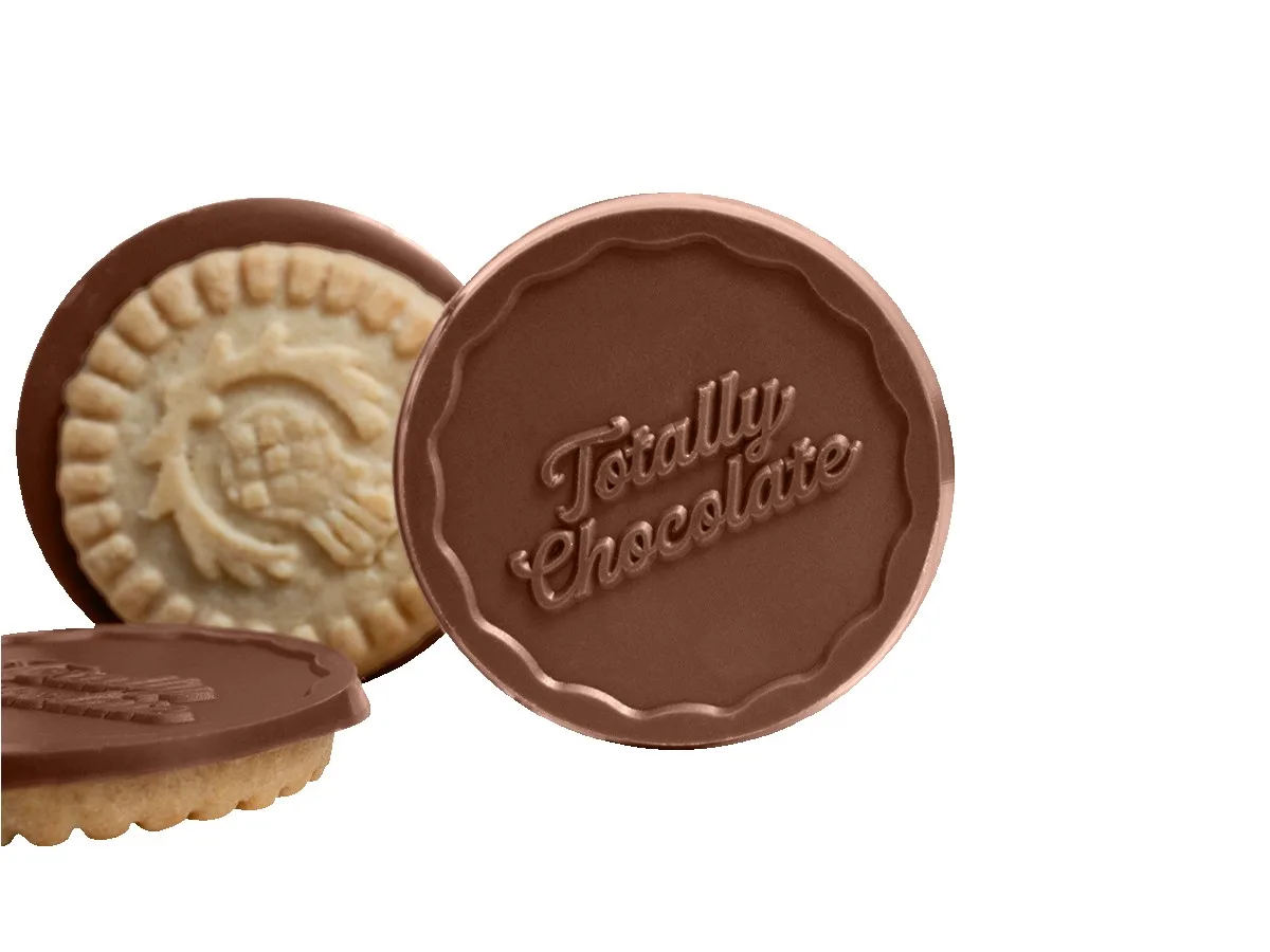 Decadent Shortbread Cookie with Custom Engraved Chocolate (2.75 in.)