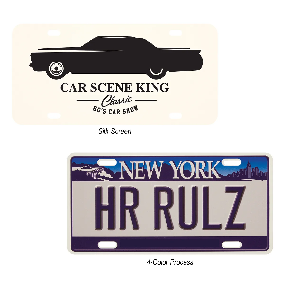 Custom License Plate 0.075 view 2