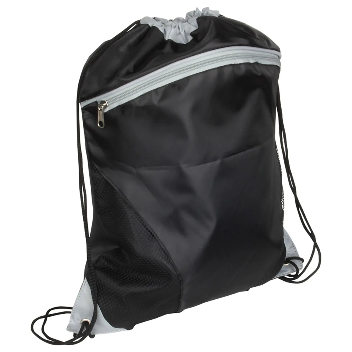 Cyclone Mesh Curve Polyester Drawstring Backpack view 4