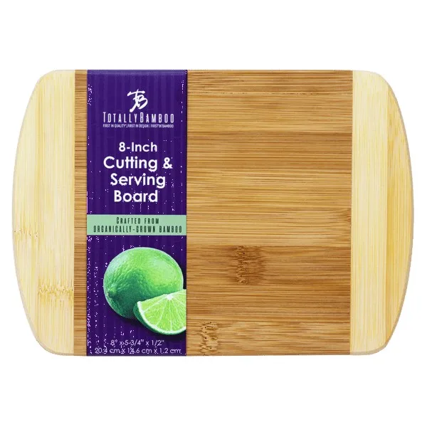 Two-Tone Bar 8" x 5-3/4" Bamboo Cutting Board view 3