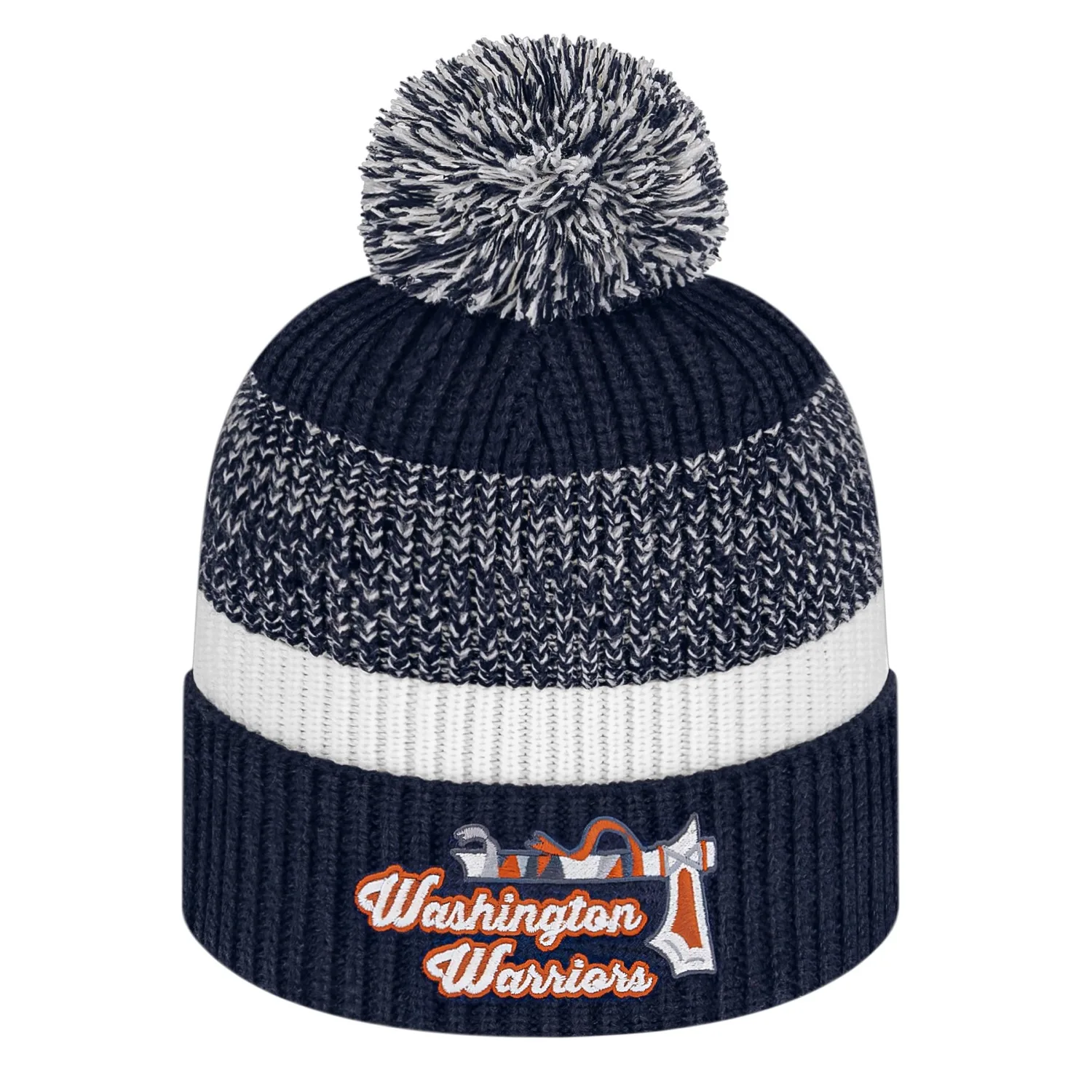 Thick Ribbed Knit Cap With Cuff