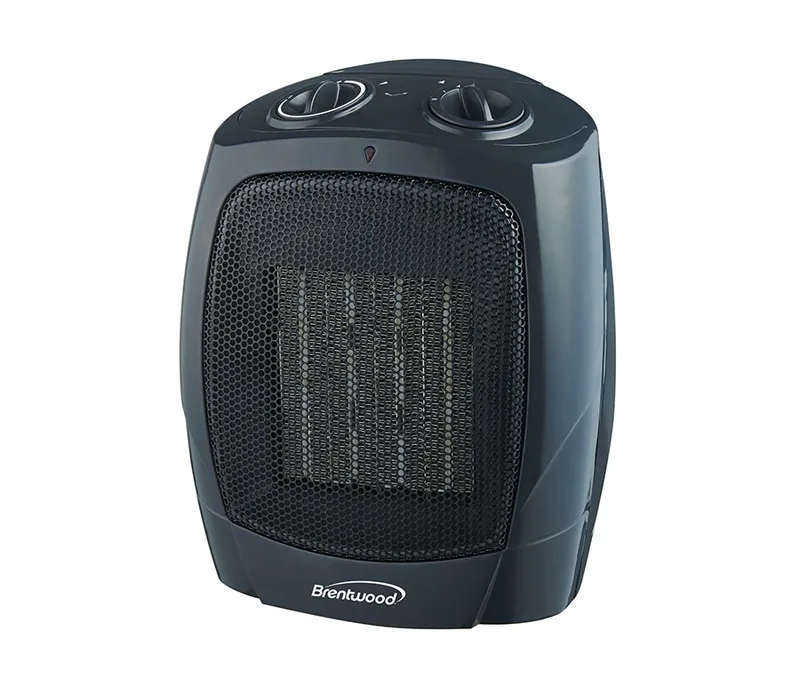 1500w Black Portable Ceramic Space Heater & Fan