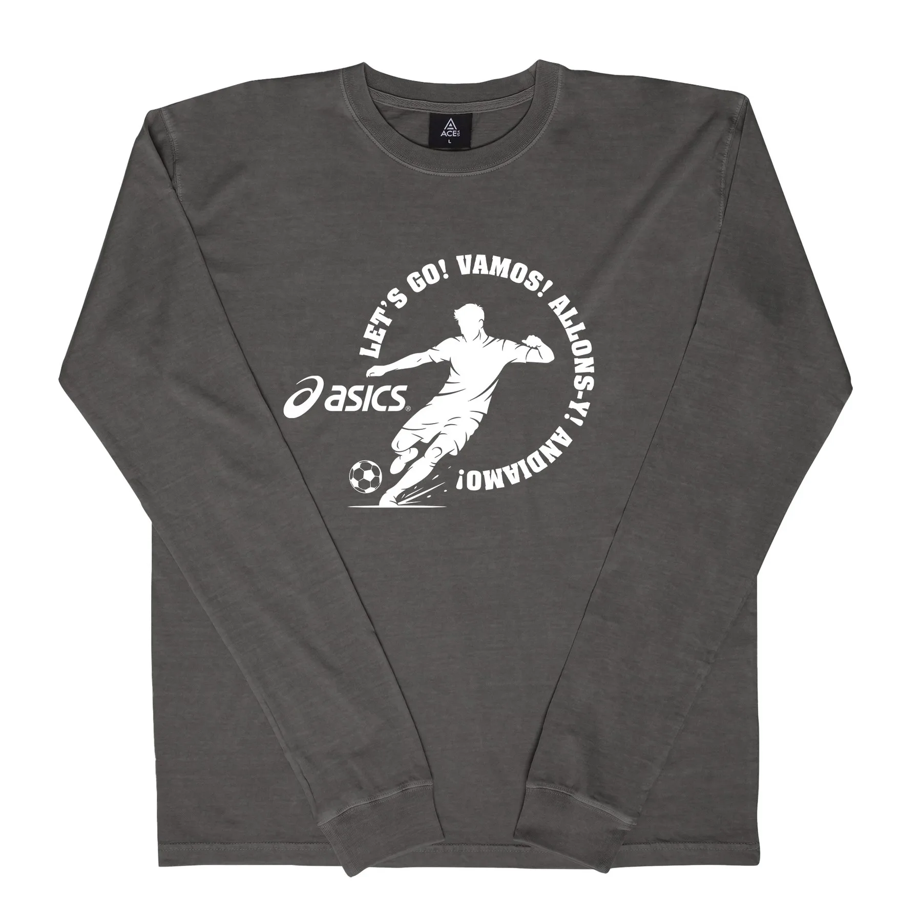 Soccer ACE Vintage Wash Long Sleeve tee view 5