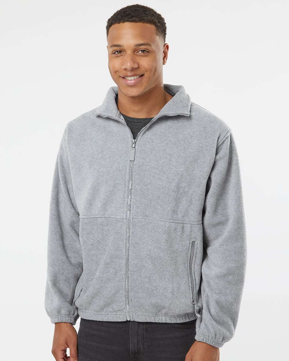 Burnside® Polar Fleece Full Zip Jacket view 3