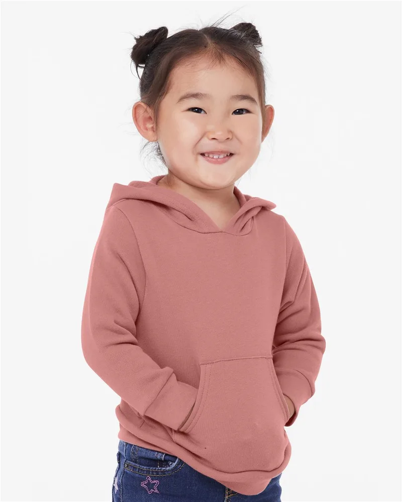 Bella+Canvas® Toddler Sponge Fleece Pullover Hooded Sweatshirt view 2