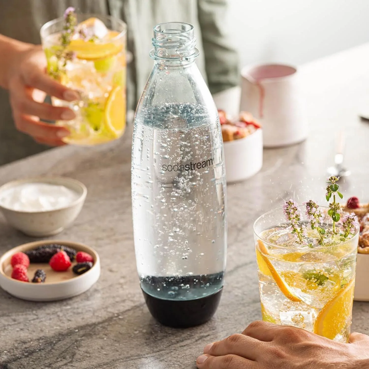 Sodastream Slim Sparkling Water Bottle Twin Pack 33.8 oz view 6