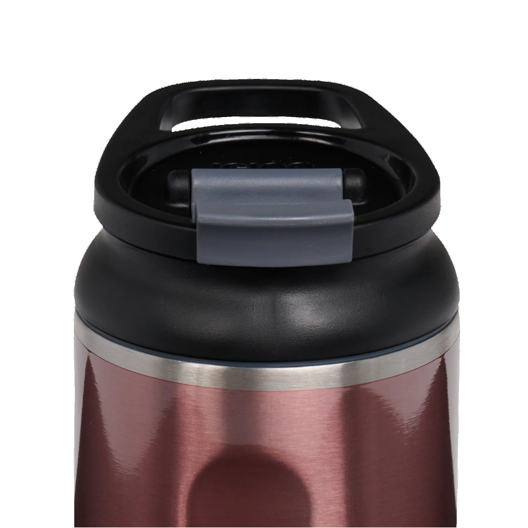 Flamingo Pink/Silver/Black Top Closed Lid