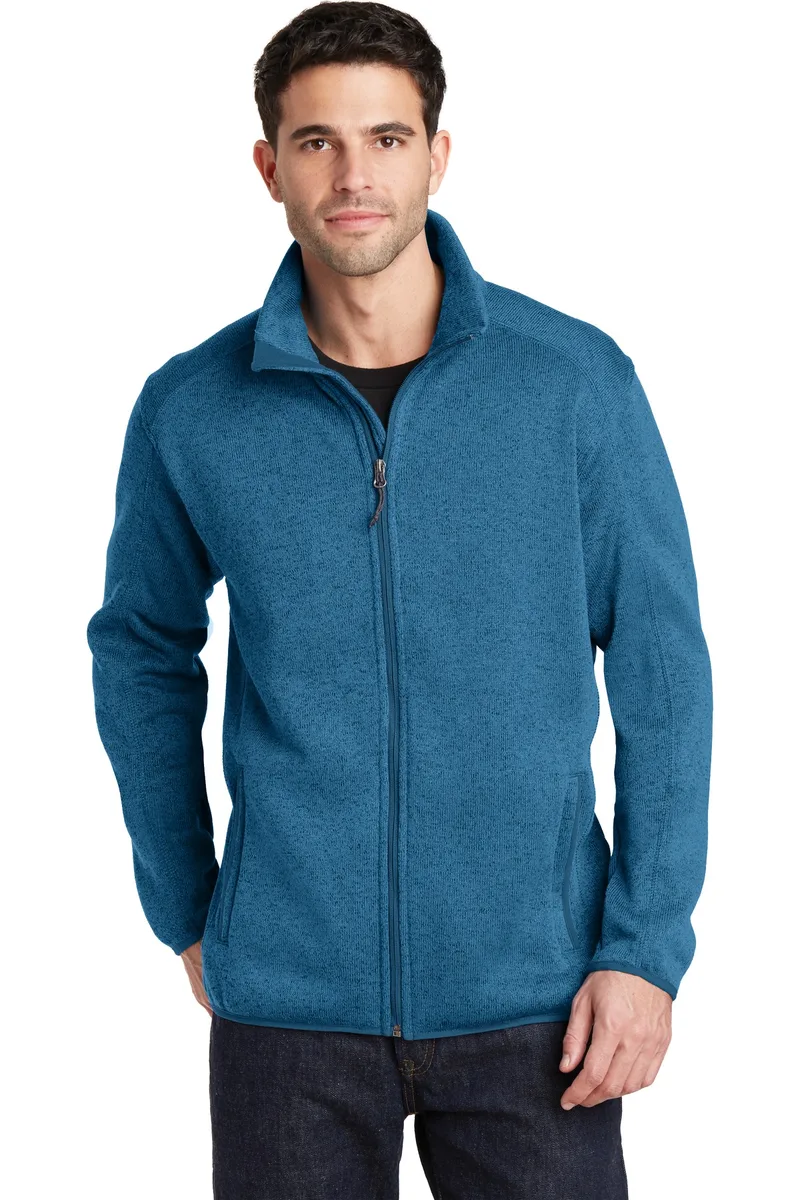 Port Authority® Sweater Fleece Jacket. view 2
