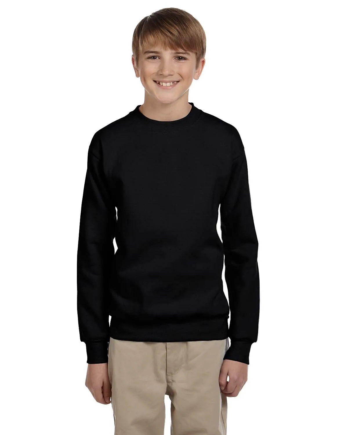 Hanes Printables Youth ComfortBlend® EcoSmart® Fleece Crew view 2