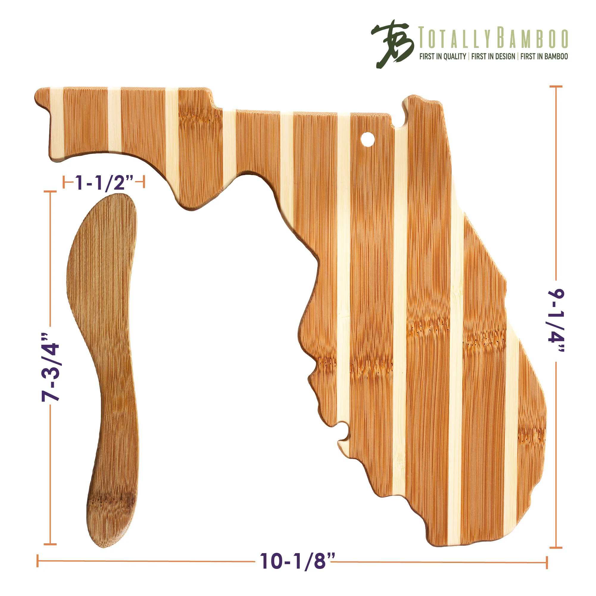 Florida Charcuterie Board with Spreader Knife Gift Set view 6