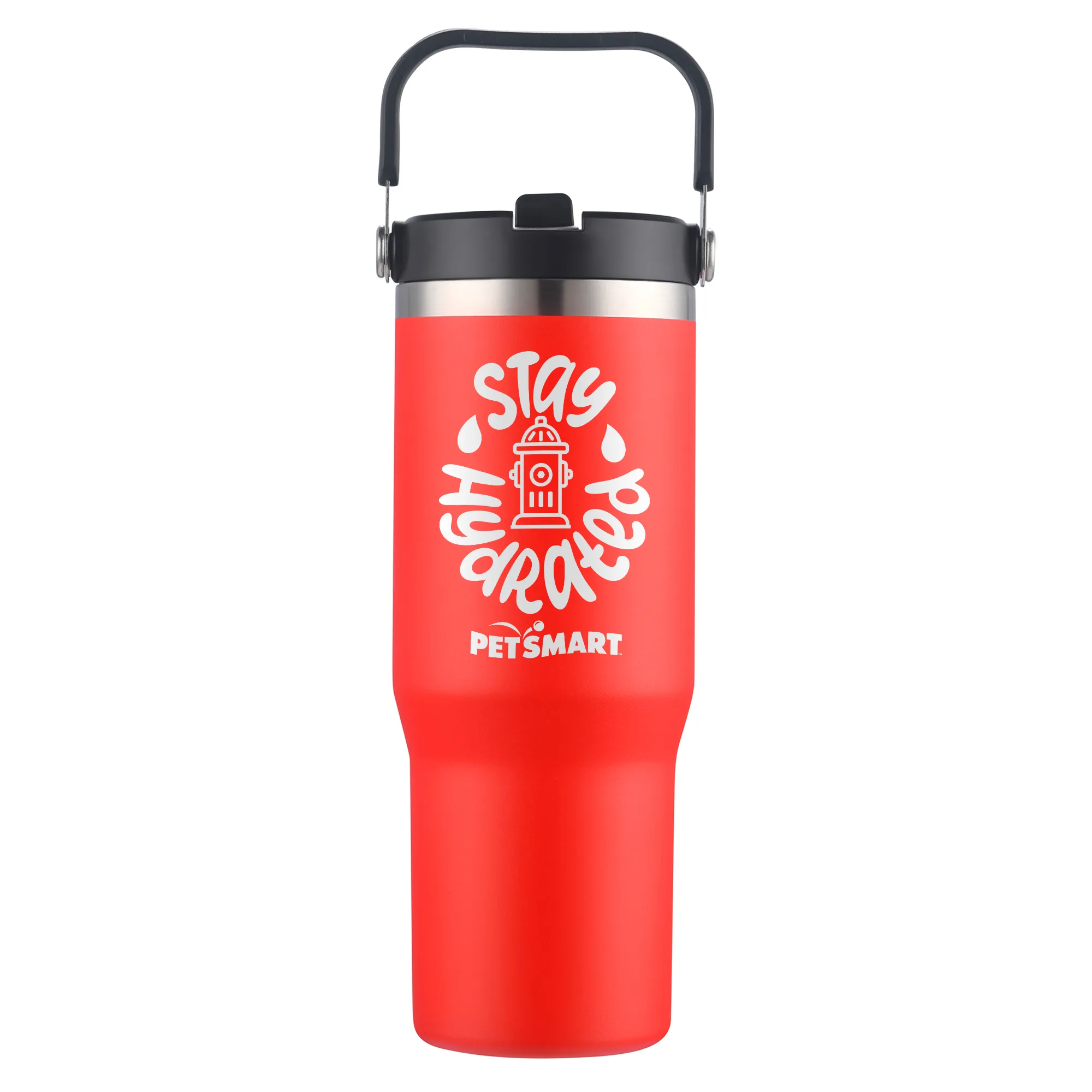 30 oz. Vacuum Travel Mug with Carrier Handle view 6