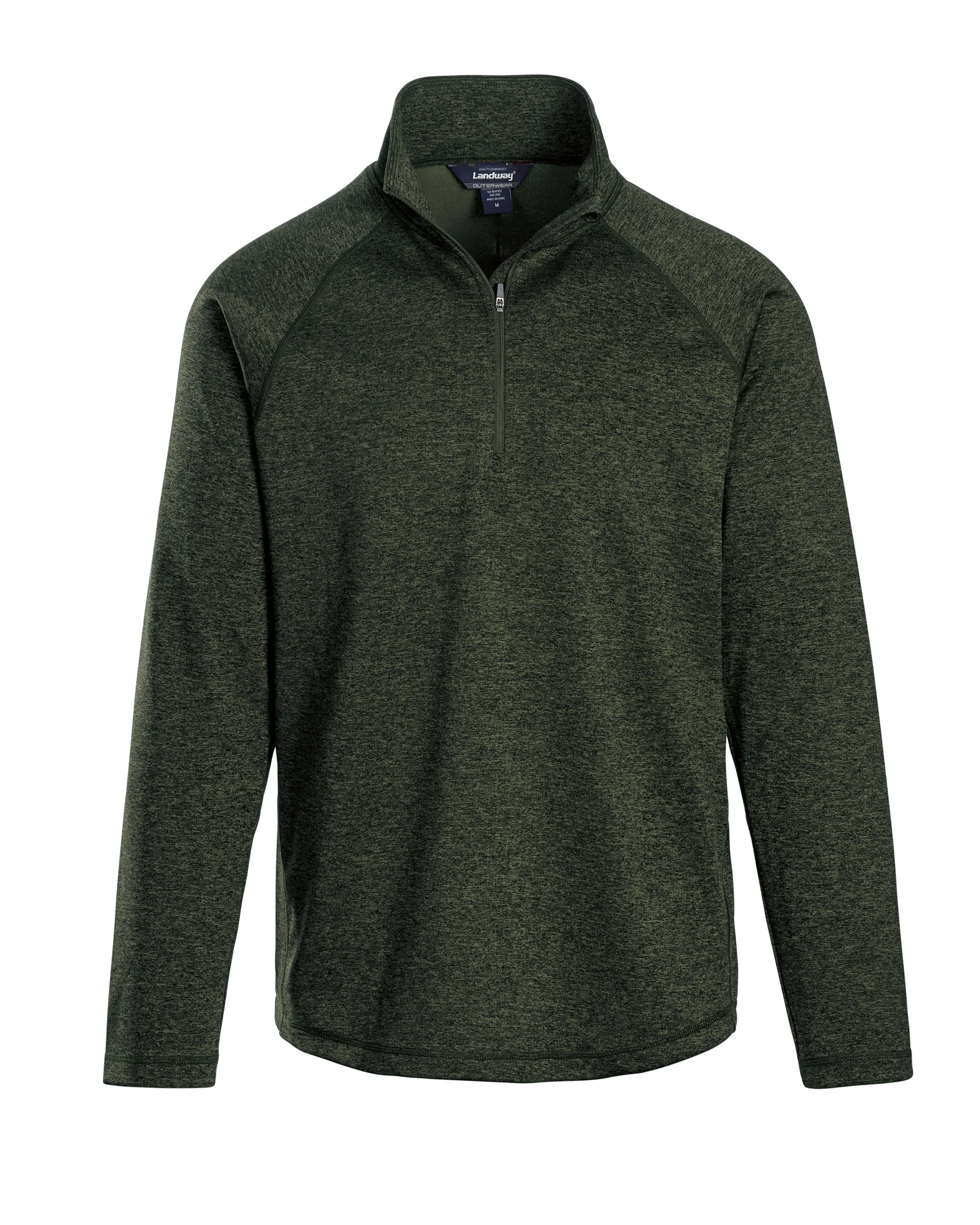 Men's Alpha Heathered 1/4 Zip Pullover view 7