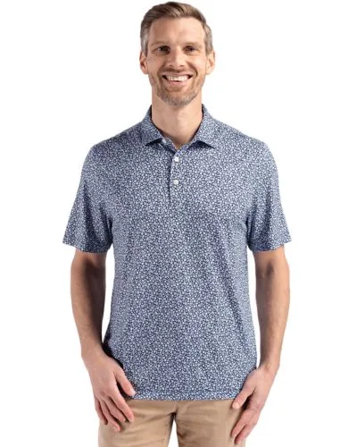 Cutter & Buck Pike Eco Flora Print Recycled Mens Big & Tall Polo view 2